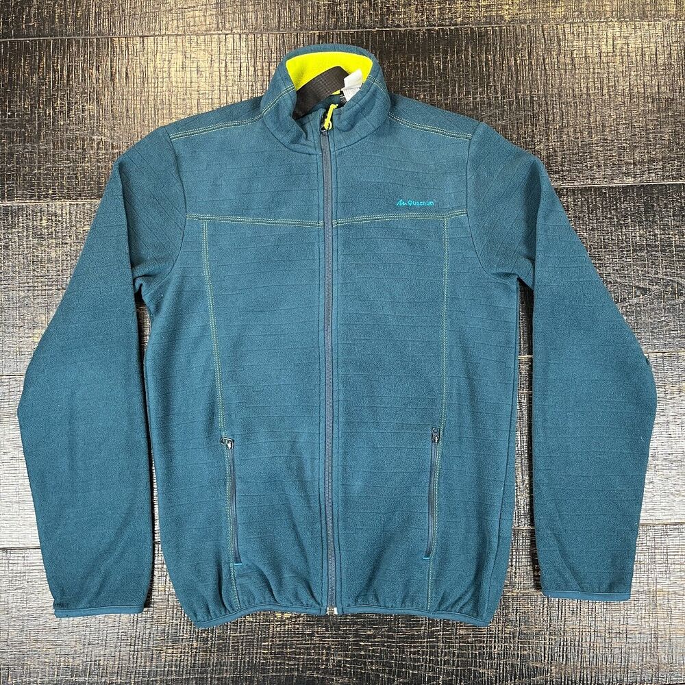 Quenchua By Decathlon Full Zip Long Sleeve Polyester Blue Jacket Men's Size XS